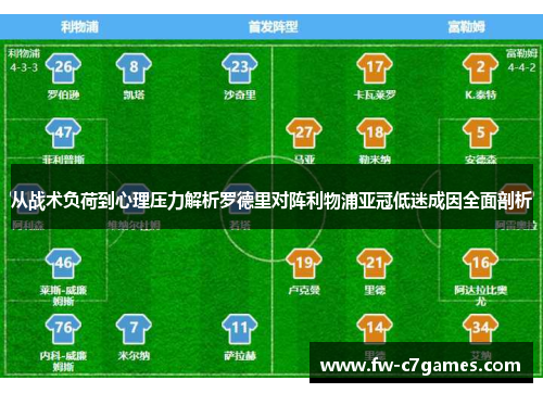 从战术负荷到心理压力解析罗德里对阵利物浦亚冠低迷成因全面剖析 从战术负荷到心理压力解析罗德里对阵利物浦亚冠低迷成因全面剖析